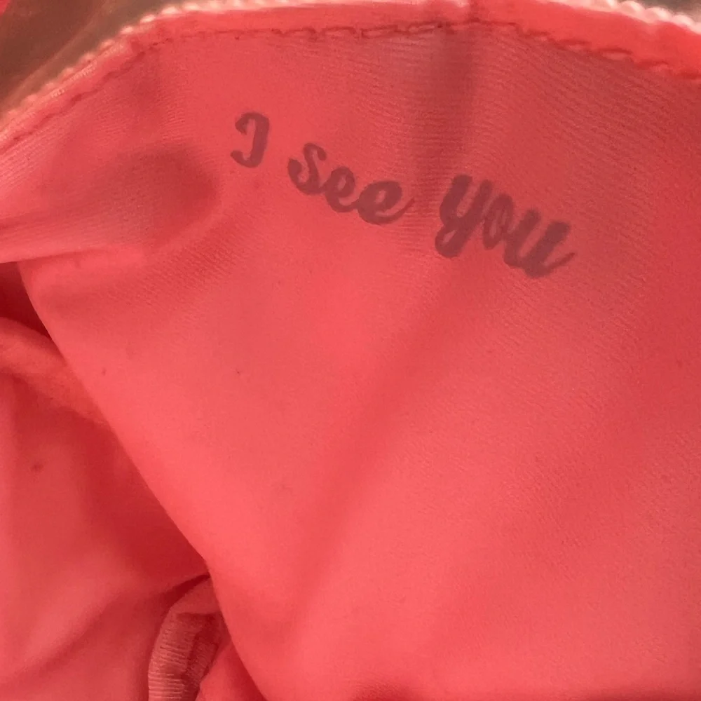 Lululemon Ivivva Black and Coral Cosmetic Bag